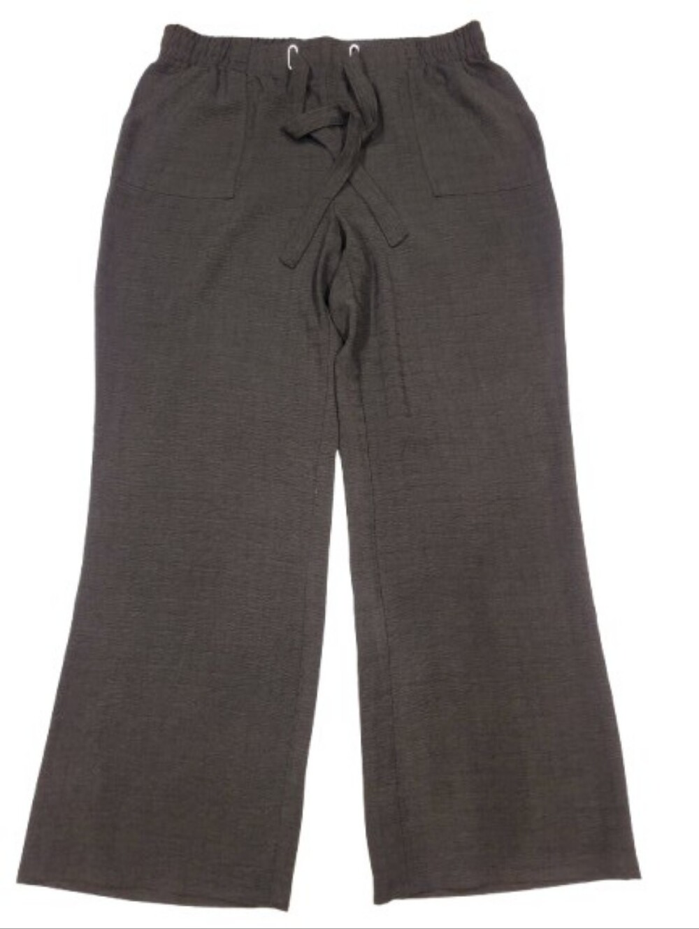 Chloe + Jasmine Black Wide Leg Drawstring Pants Large - Picture 3 of 13